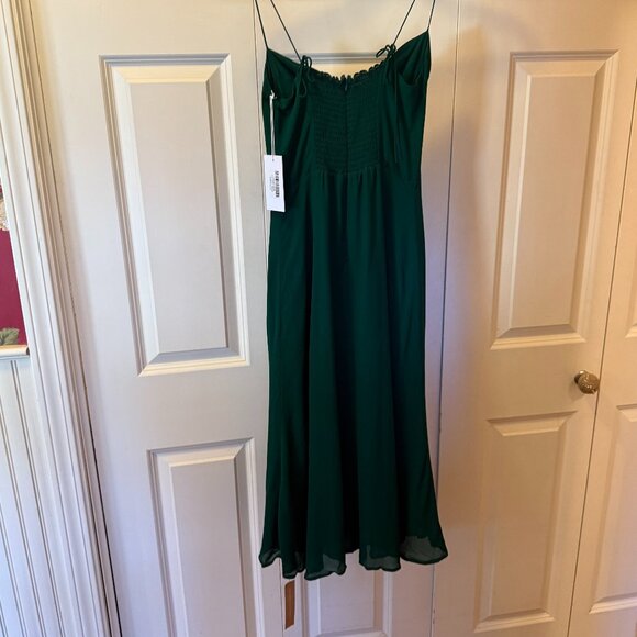 NWT Reformation Juliette Dress - Emerald - Size 6 - Picture 6 of 7